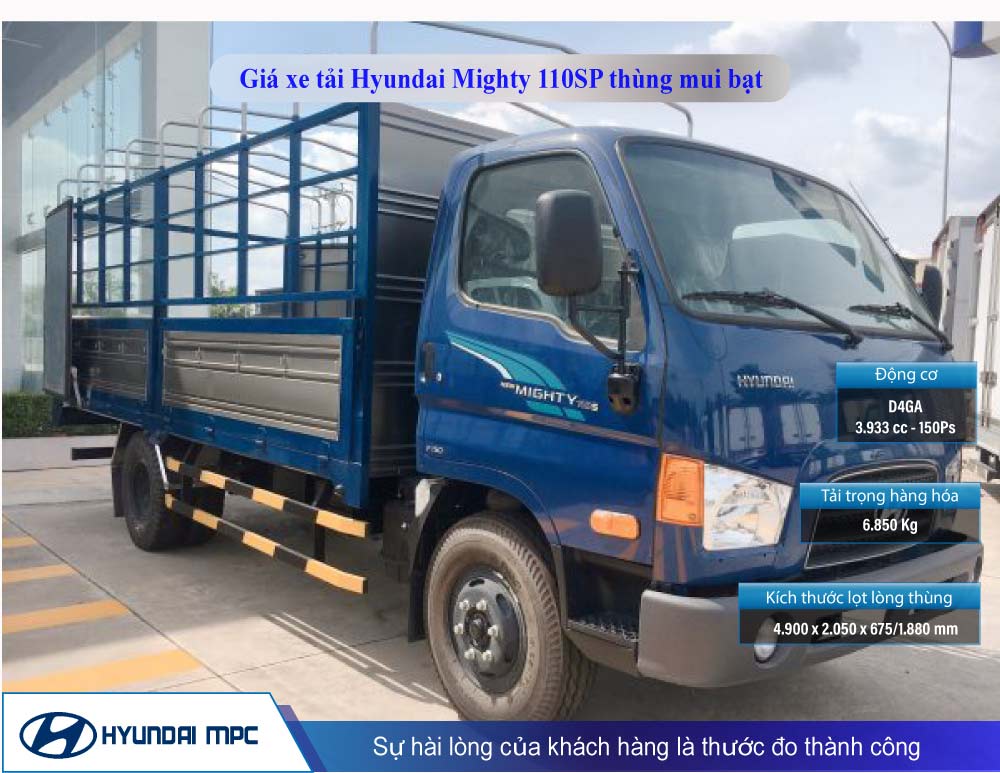 Xe tải Hyundai Mighty 110SP - Động cơ khoẻ hơn lên đến 150PS